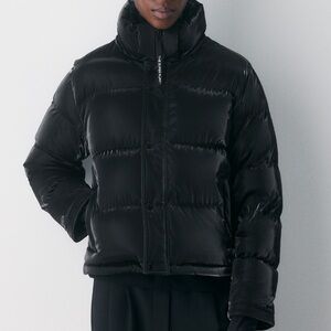 Aritzia super puff shorty liquid shine